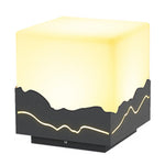 Outdoor Fence Post Light Solar Waterproof LED Mountains Peaks Landscape Decorative Lighting - Lamp Outdoor