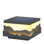Outdoor Fence Post Light Solar Waterproof LED Mountains Peaks Landscape Decorative Lighting - Lamp Outdoor