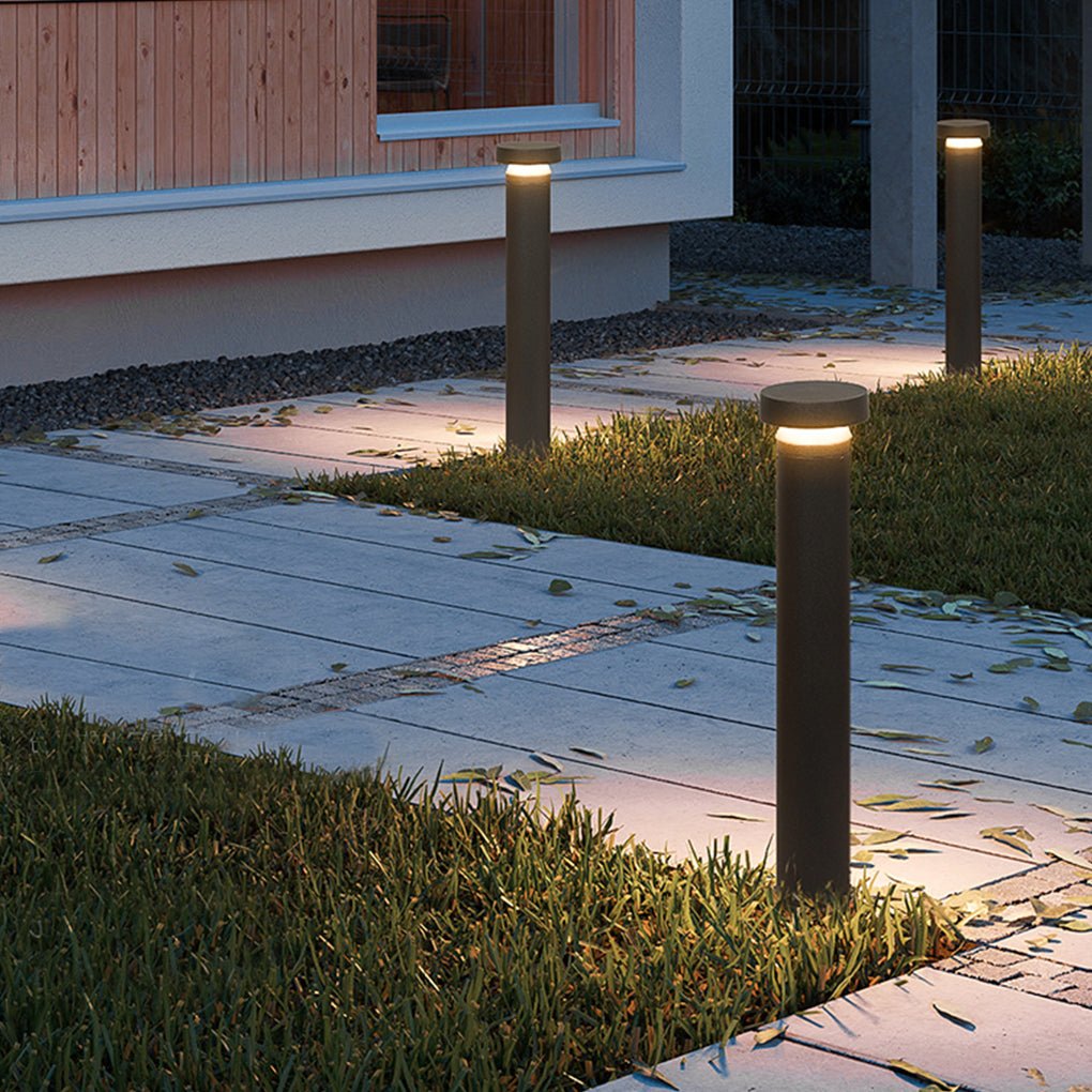 Modern Cylinder Bollard LED Garden Lights Durable Landscape Lighting - Lamp Outdoor