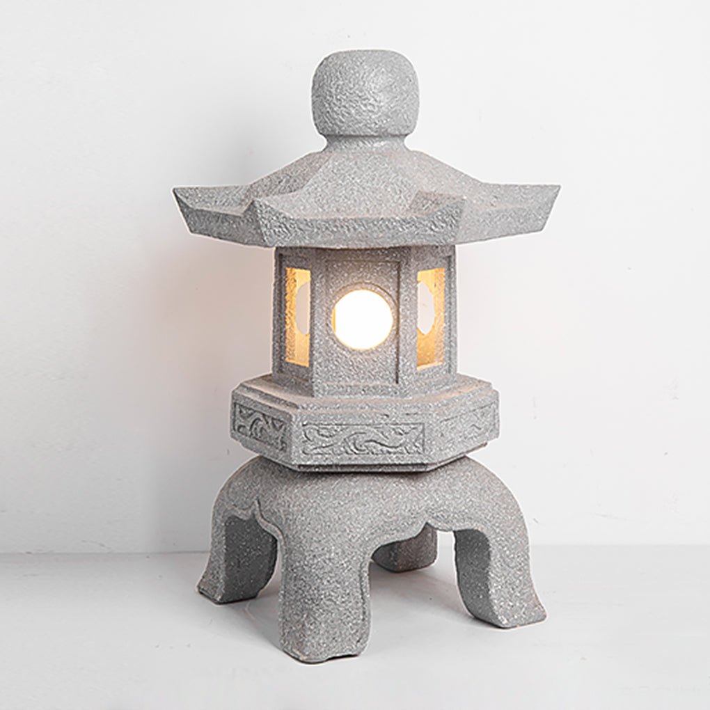 Elegant Imitation Stone Tower Garden Light for Outdoor Spaces - Lamp Outdoor