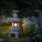 Elegant Imitation Stone Tower Garden Light for Outdoor Spaces - Lamp Outdoor