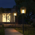 Sophisticated Waterproof LED Garden Post Lamp Cage Design Outdoor Lighting - Lamp Outdoor