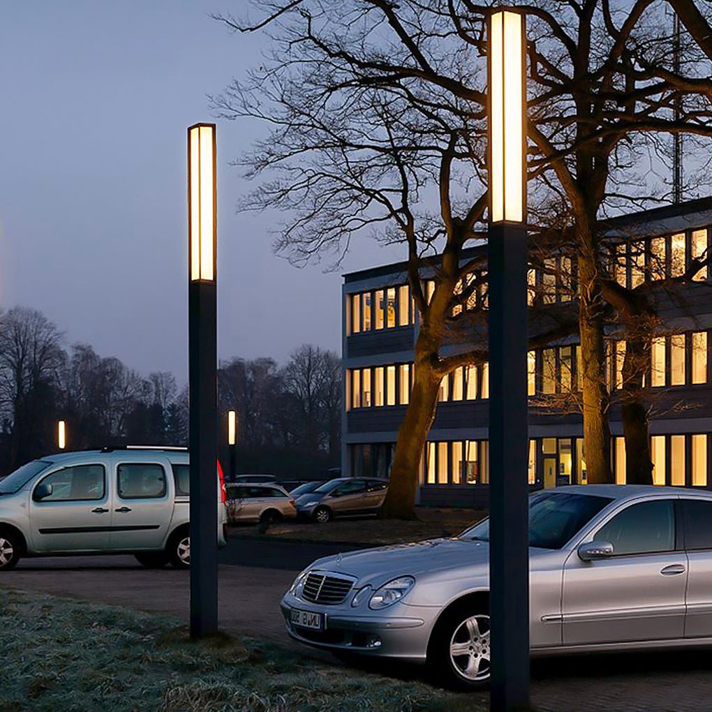Classic LED Tall Bollard Lights Sleek, Weatherproof Landscape Path Lighting - Lamp Outdoor