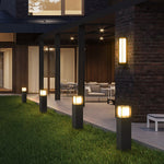 Classic LED Tall Bollard Lights Sleek, Weatherproof Landscape Path Lighting - Lamp Outdoor