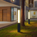 Classic LED Tall Bollard Lights Sleek, Weatherproof Landscape Path Lighting - Lamp Outdoor