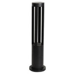 Modern Radiance Four-Emitting Black Outdoor LED Pathway Bollard Lights - Lamp Outdoor