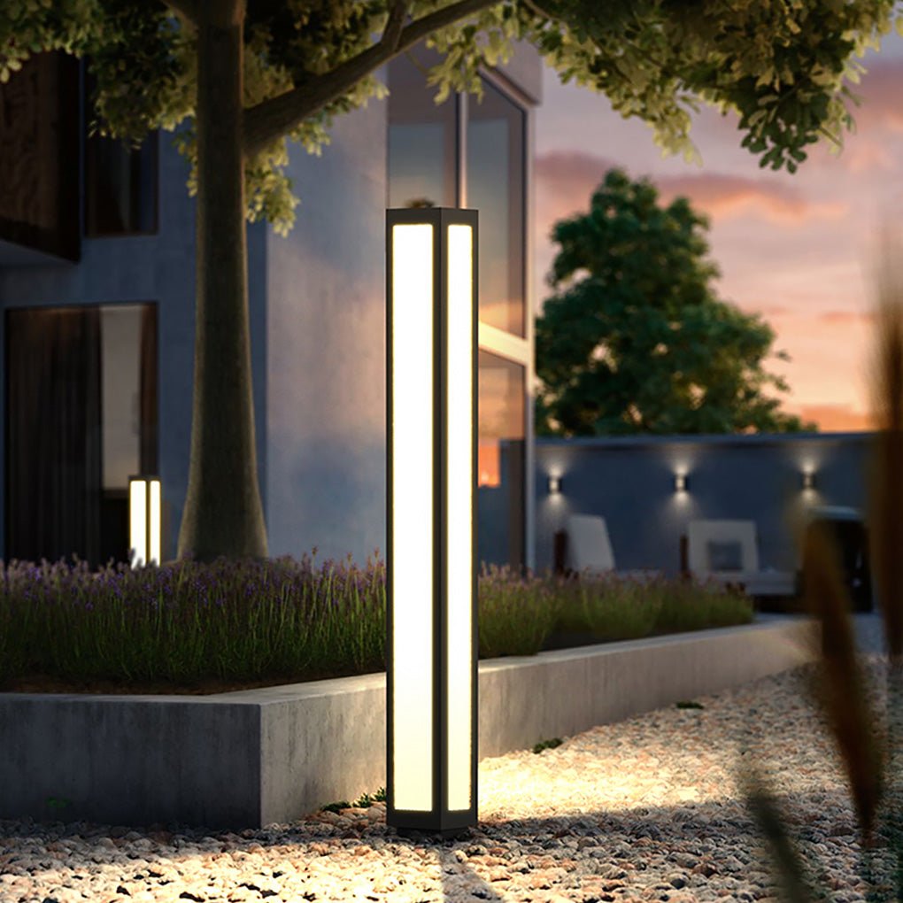 Outdoor Bollard Light Waterproof Garden Solar LED Landscape Lighting for Villa Courtyard - Lamp Outdoor
