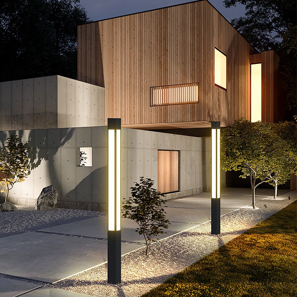 Outdoor Bollard Light Waterproof Garden Solar LED Landscape Lighting for Villa Courtyard - Lamp Outdoor