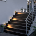 Triangle In-Wall Step Lights 110-220V LED Outdoor Wall Mounted Stairs Lights for Courtyard Garden - Lamp Outdoor