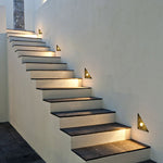 Triangle In-Wall Step Lights 110-220V LED Outdoor Wall Mounted Stairs Lights for Courtyard Garden - Lamp Outdoor