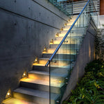 Triangle In-Wall Step Lights 110-220V LED Outdoor Wall Mounted Stairs Lights for Courtyard Garden - Lamp Outdoor