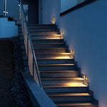 Triangle In-Wall Step Lights 110-220V LED Outdoor Wall Mounted Stairs Lights for Courtyard Garden - Lamp Outdoor