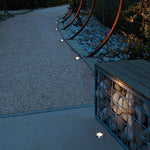 Poolside Deck Waterproof LED Chrome Recessed Well Step Lights Garden Lawn Inset Lighting - Lamp Outdoor