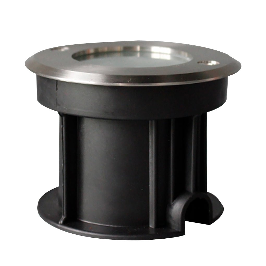 Poolside Deck Waterproof LED Chrome Recessed Well Step Lights Garden Lawn Inset Lighting - Lamp Outdoor