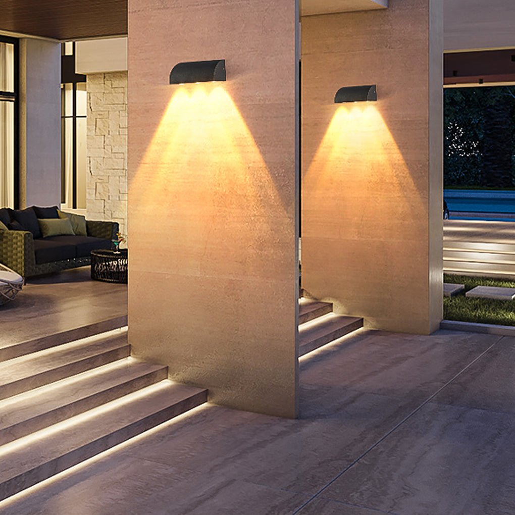 Outdoor Minimalist LED Waterproof Wall Light for Courtyard Balcony Foyer - Lamp Outdoor