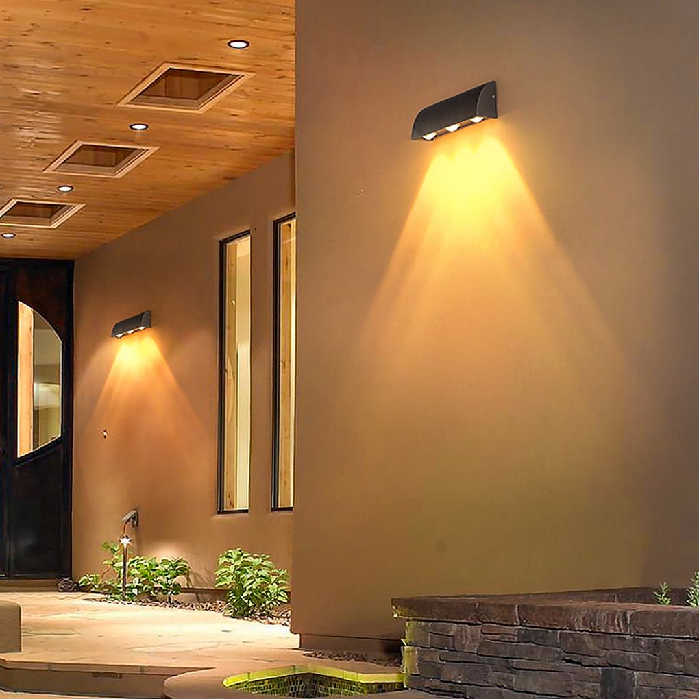 Outdoor Minimalist LED Waterproof Wall Light for Courtyard Balcony Foyer - Lamp Outdoor