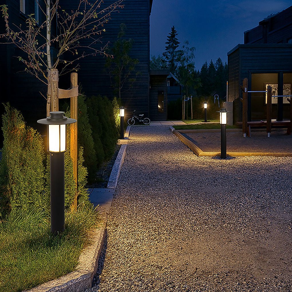Sleek Cylindrical LED Bollard Light Modern Decorative Outdoor Lighting - Lamp Outdoor