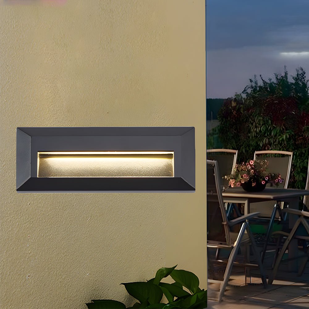 Outdoor Modern Aluminum Downward LED Wall-Mounted Step Lights for Concrete - Lamp Outdoor