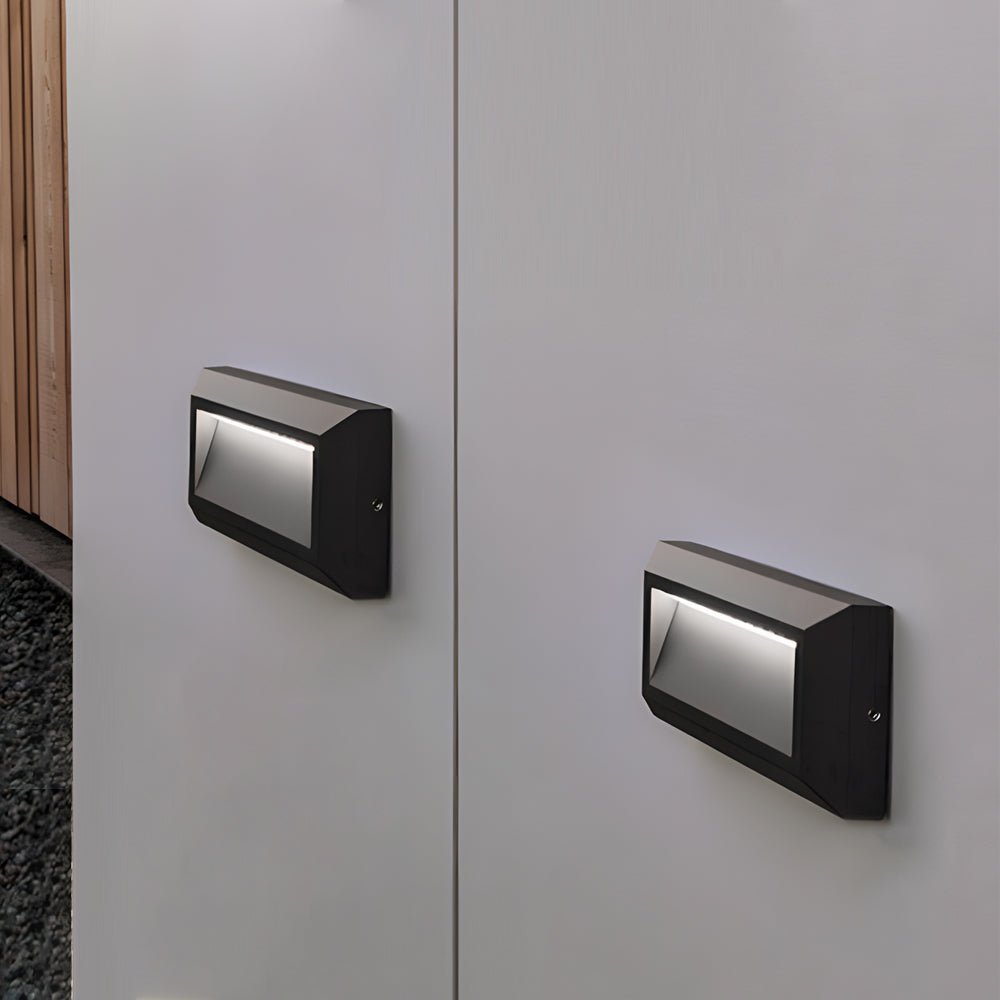 Outdoor Modern Aluminum Downward LED Wall-Mounted Step Lights for Concrete - Lamp Outdoor
