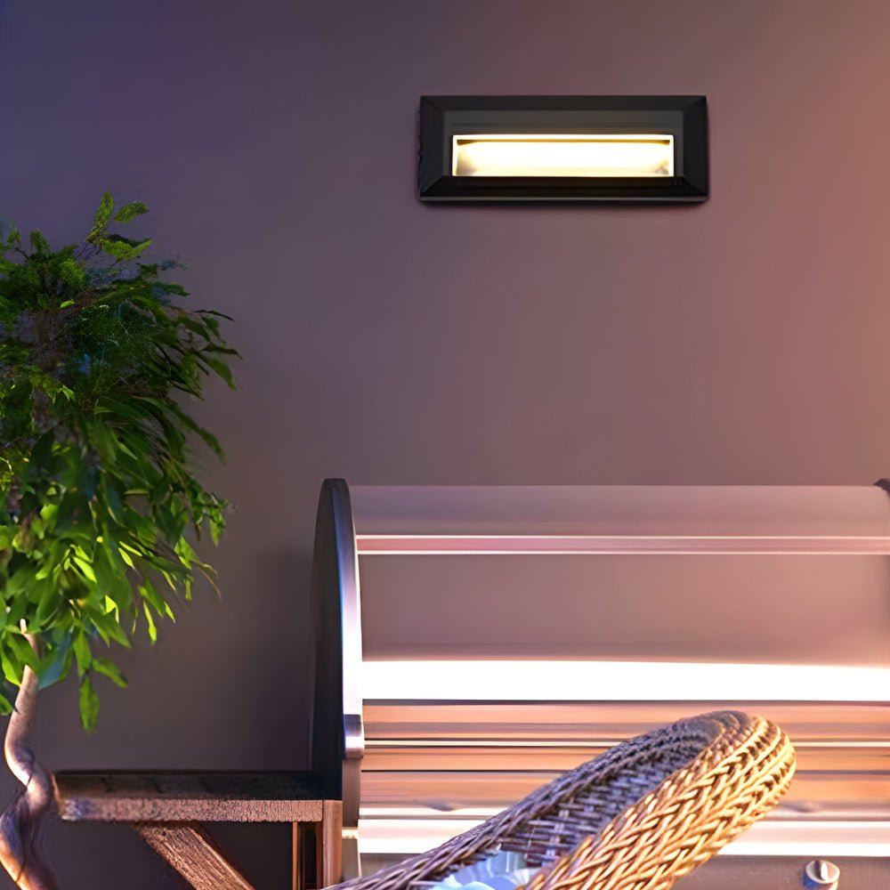 Outdoor Modern Aluminum Downward LED Wall-Mounted Step Lights for Concrete - Lamp Outdoor