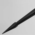 Sleek Black Oval Ring LED Solar Lights Modern Outdoor Minimalist Design - Lamp Outdoor