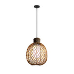 Outdoor Rattan Pendant Lights 10W Rustic Modern LED Ceiling Hanging Lantern Lights - Lamp Outdoor