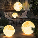Outdoor Resin Moon Texture Chandelier Waterproof Landscape Decorative Lighting - Lamp Outdoor