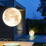 Outdoor Resin Moon Texture Chandelier Waterproof Landscape Decorative Lighting - Lamp Outdoor