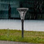 Outdoor Solar LED Post Lights with Water Glass Lens Romantic Pathway Lighting - Lamp Outdoor