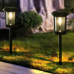 High Efficiency Solar LED Post Lights Modern Automatic Outdoor Pathway Lighting - Lamp Outdoor