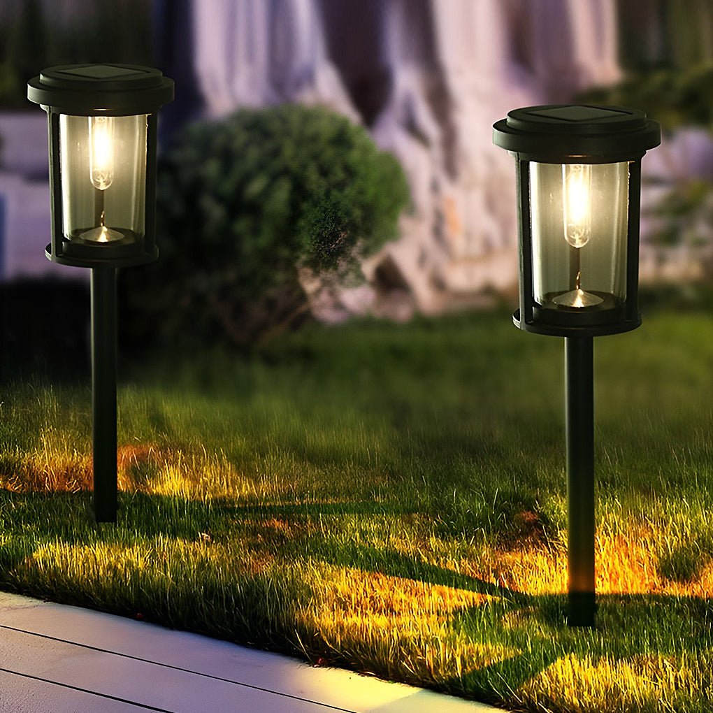 High Efficiency Solar LED Post Lights Modern Automatic Outdoor Pathway Lighting - Lamp Outdoor