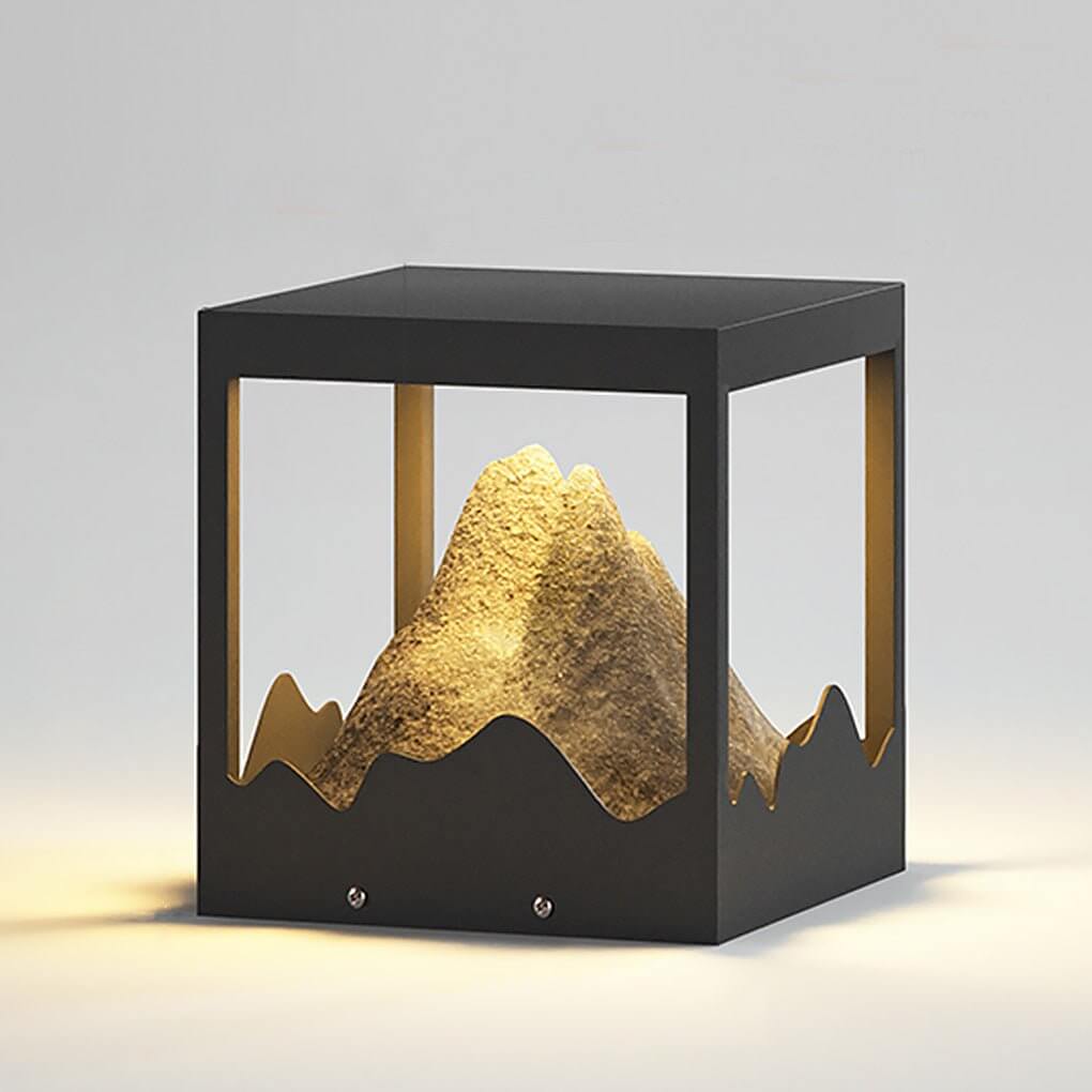 Outdoor Solar Waterproof Mountain Landscape Decorative Lighting Column Light - Lamp Outdoor