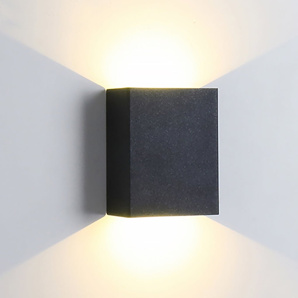 Waterproof Square LED up and down Lighting Modern Outdoor Wall Lights - Lamp Outdoor