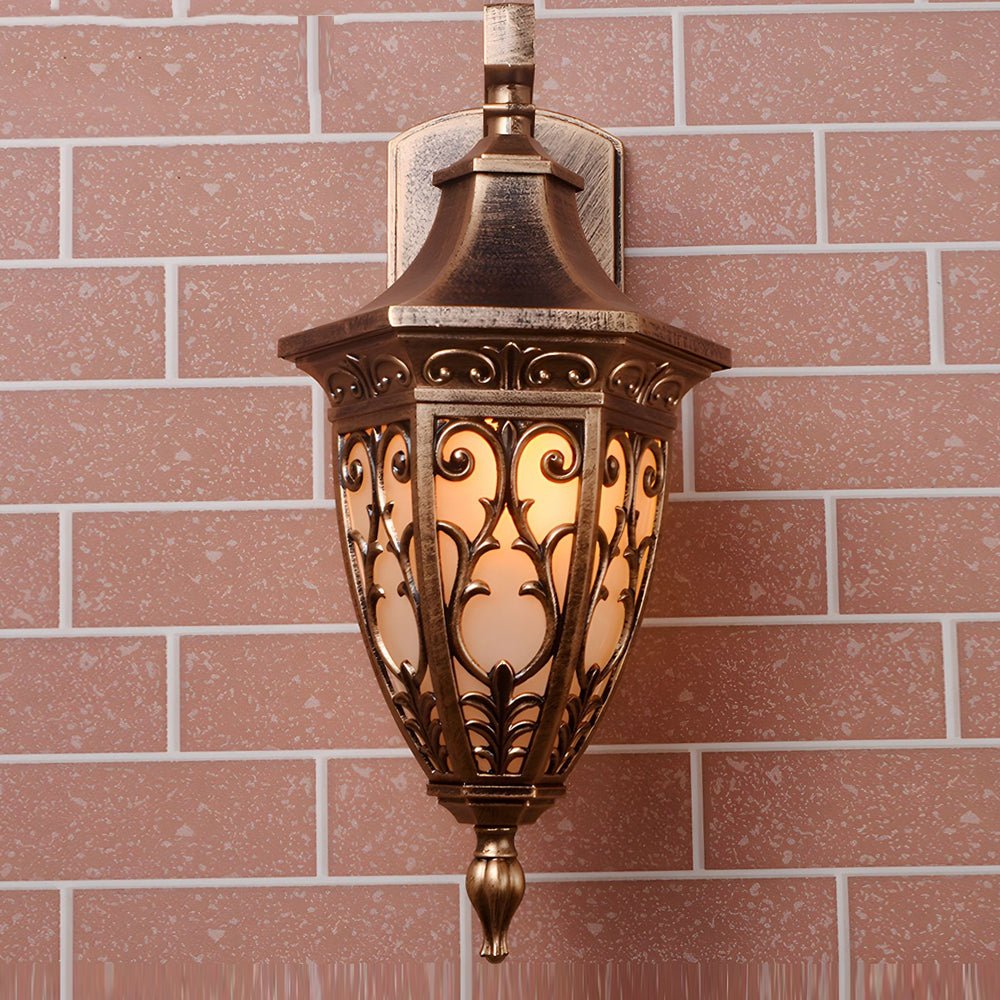 Outdoor Vintage Bronze Wall Light 1-light Wall-Mount Lantern - Lamp Outdoor