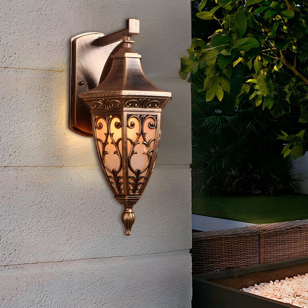 Outdoor Vintage Bronze Wall Light 1-light Wall-Mount Lantern - Lamp Outdoor