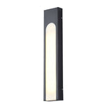 Arched Trapezoid Waterproof Black LED Modern Outdoor Wall Lights Wall Lamp - Lamp Outdoor