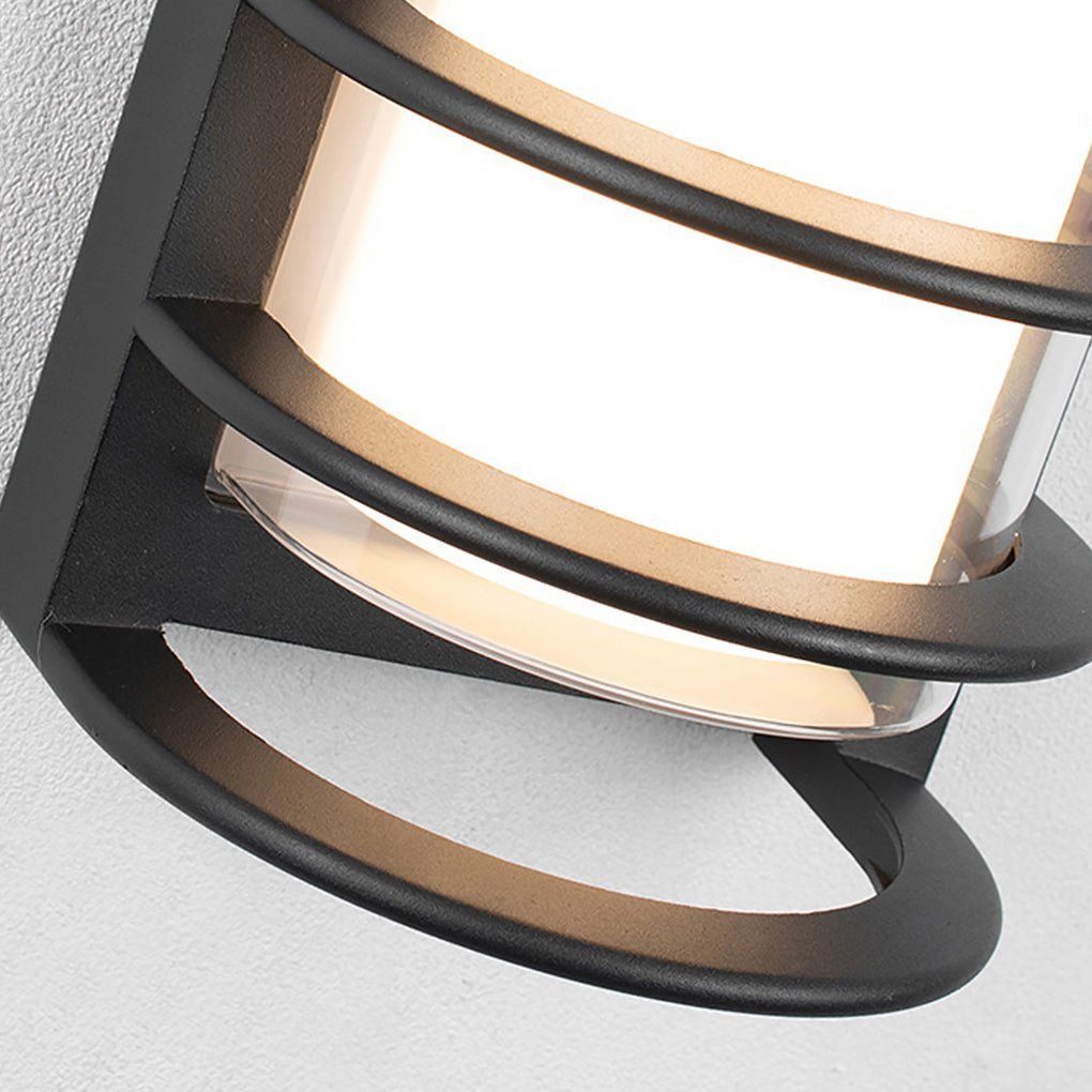 Outdoor Waterproof Double-layer Lampshade Gate Column Exterior Wall Sconces - Lamp Outdoor
