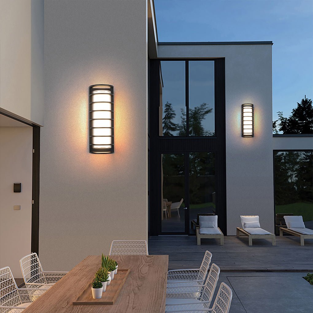 Outdoor Waterproof Double-layer Lampshade Gate Column Exterior Wall Sconces - Lamp Outdoor