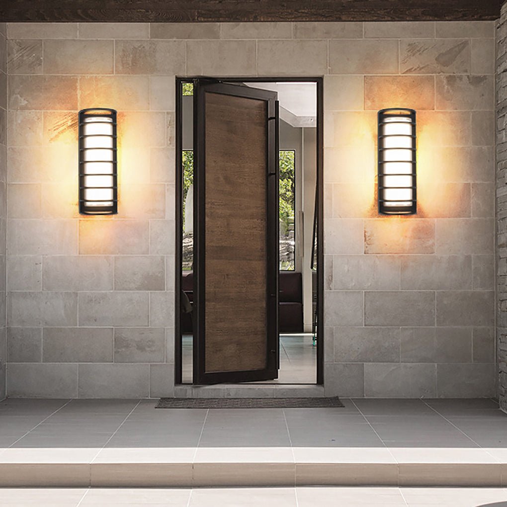 Outdoor Waterproof Double-layer Lampshade Gate Column Exterior Wall Sconces - Lamp Outdoor