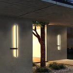 Interlaced Line Strips Waterproof Led Black Modern Outdoor Wall Lights - Lamp Outdoor