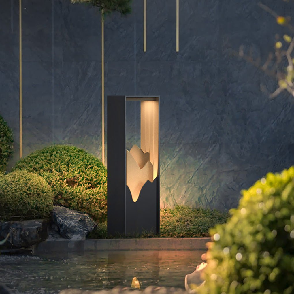 LED Mountain Scenery Path Lights Waterproof Landscape Lighting for Outdoor Elegance - Lamp Outdoor