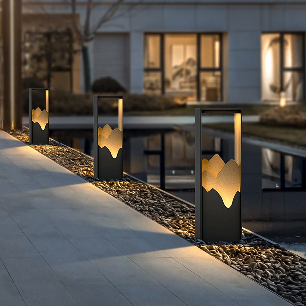 LED Mountain Scenery Path Lights Waterproof Landscape Lighting for Outdoor Elegance - Lamp Outdoor