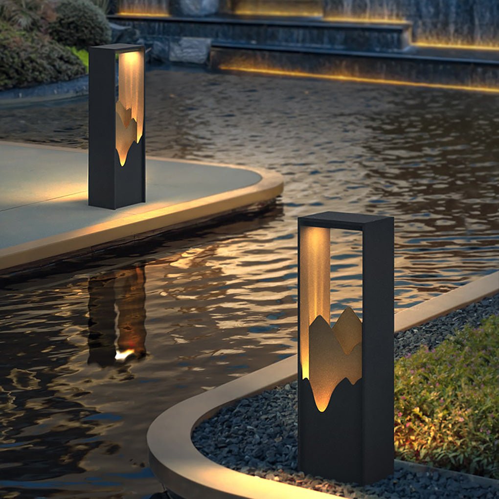 LED Mountain Scenery Path Lights Waterproof Landscape Lighting for Outdoor Elegance - Lamp Outdoor