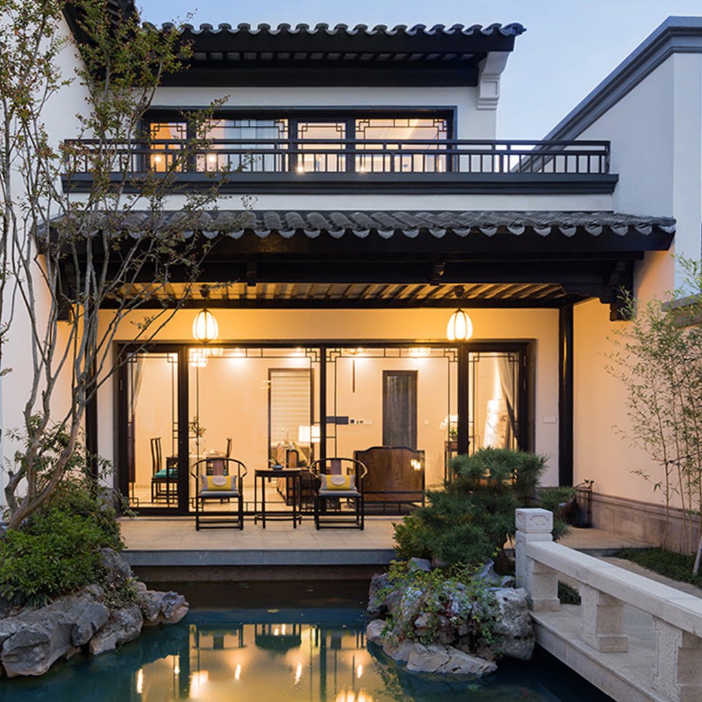 Outdoor Waterproof Landscape Garden Lamp Imitation Marble Villa Chandelier - Lamp Outdoor