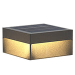 Square Waterproof LED Solar Modern Outdoor Fence Post Lights Pillar Light - Lamp Outdoor