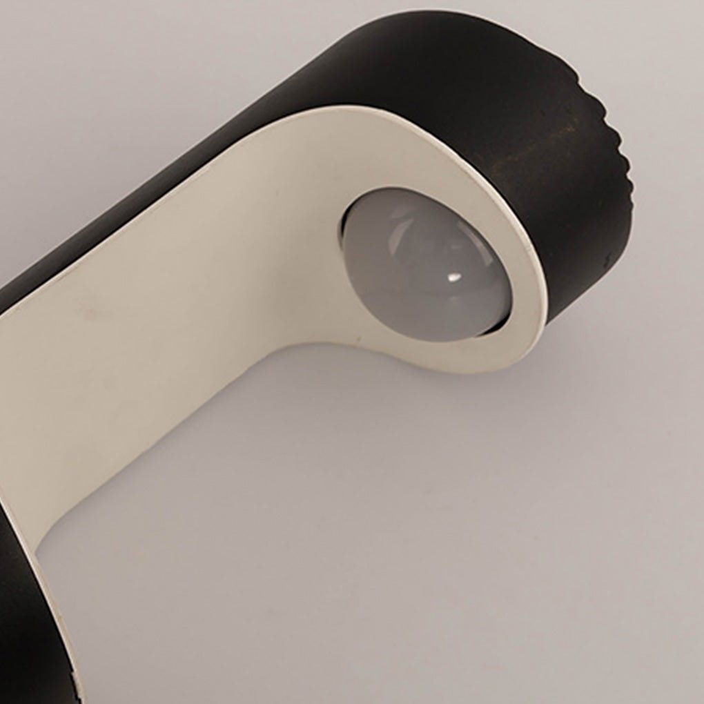 Modern Black Aluminum Outdoor Post Light with Moon Cutout IP65 Waterproof - Lamp Outdoor