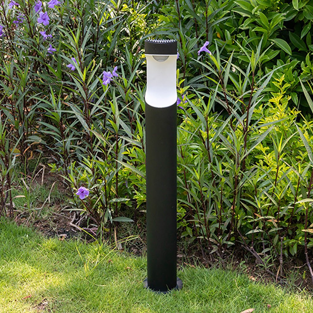 Modern Black Aluminum Outdoor Post Light with Moon Cutout IP65 Waterproof - Lamp Outdoor