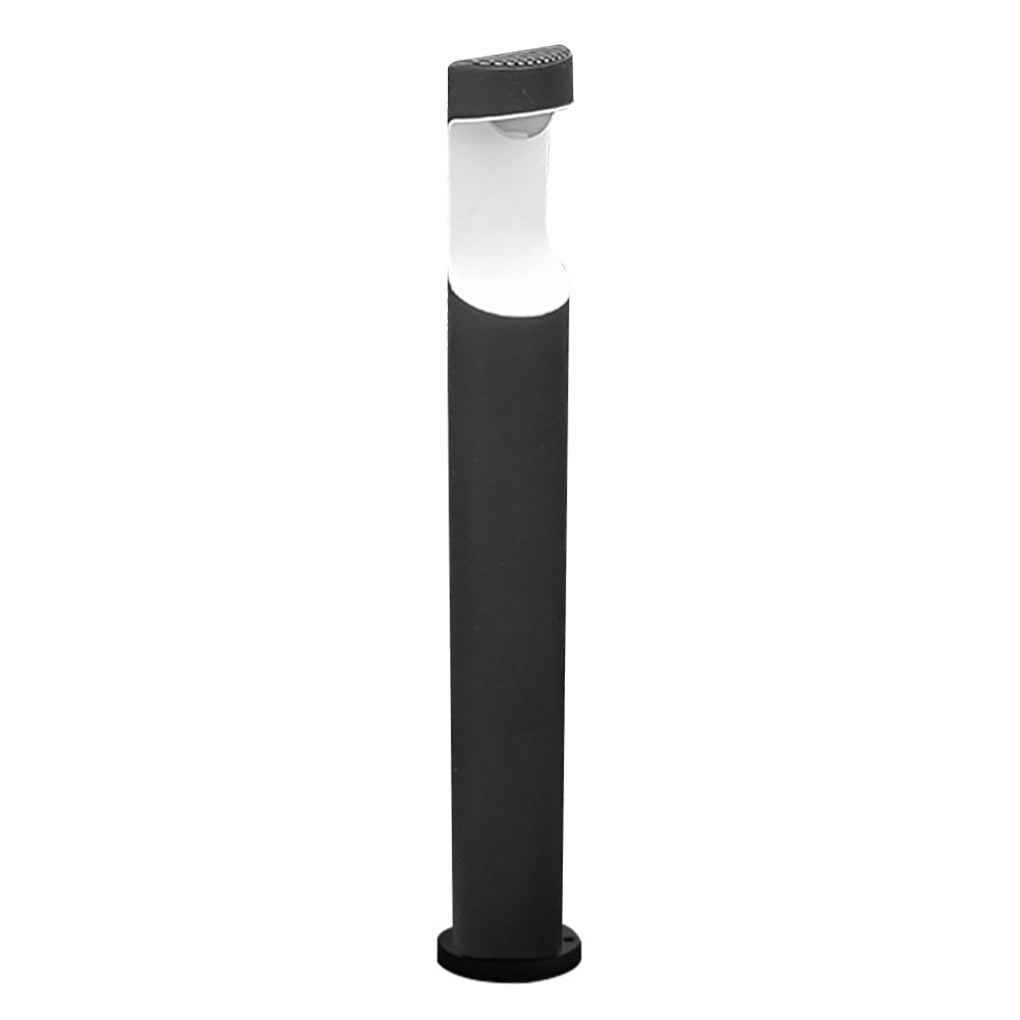 Modern Black Aluminum Outdoor Post Light with Moon Cutout IP65 Waterproof - Lamp Outdoor