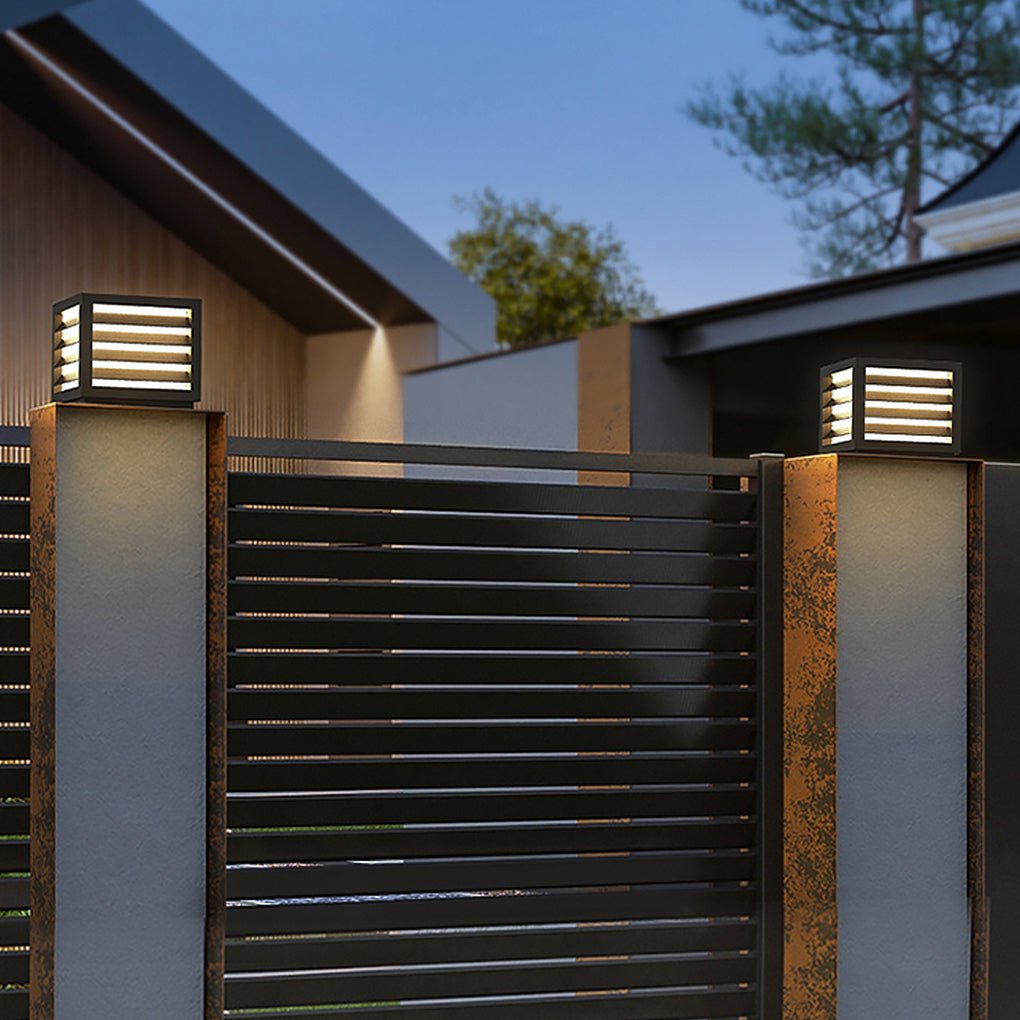 Outdoor Waterproof LED Post Lights Solar Landscape Decorative Lighting - Lamp Outdoor