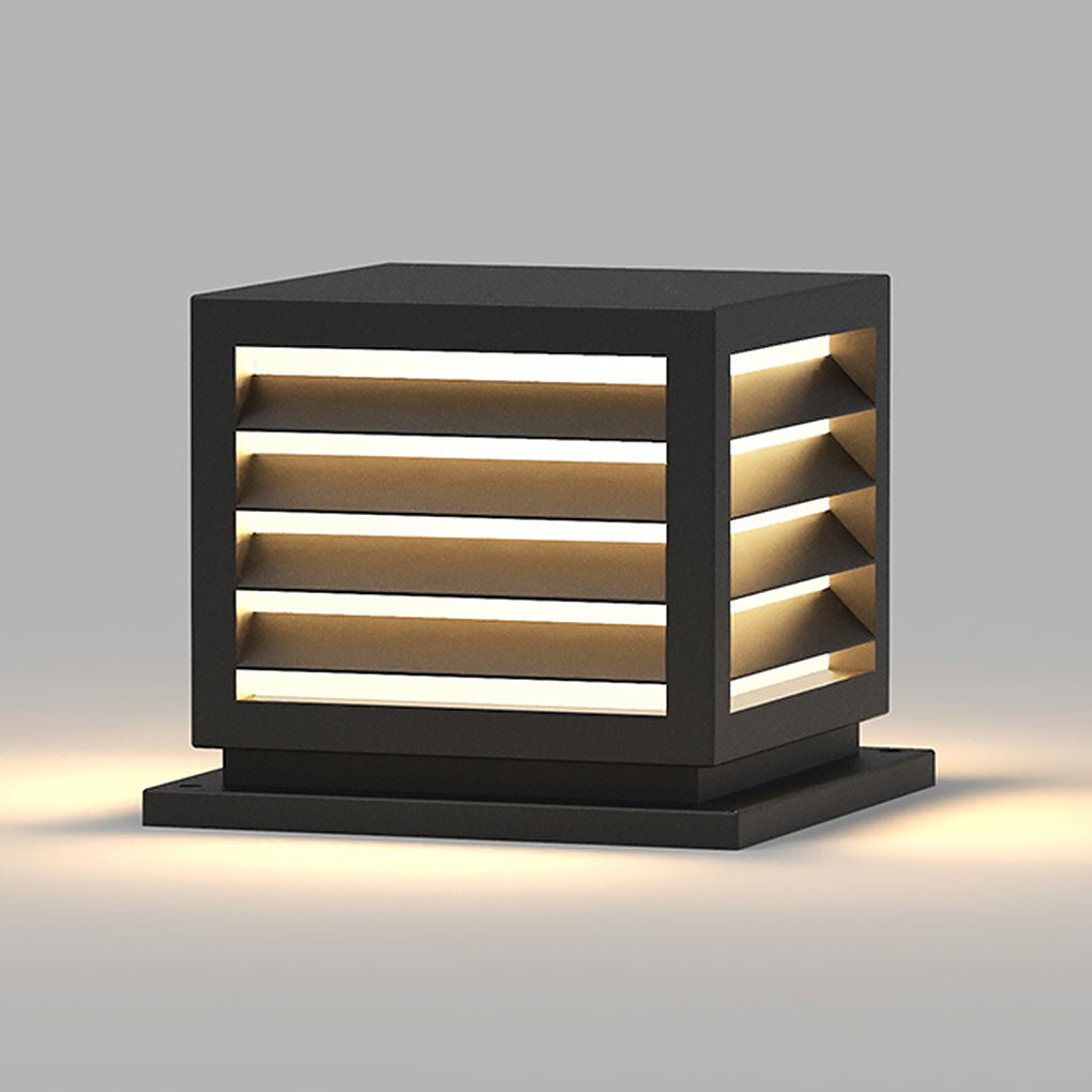 Outdoor Waterproof LED Post Lights Solar Landscape Decorative Lighting - Lamp Outdoor